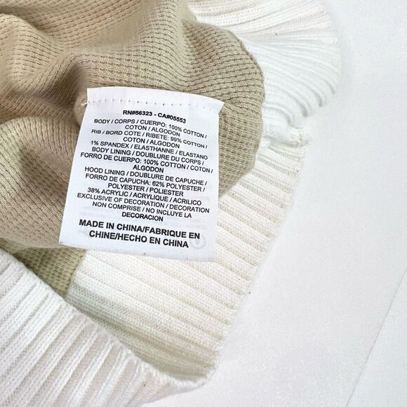 Nike Better World Sweater Vest Womens Medium White Knit Aztec Full-Zip Hooded - Picture 8 of 8